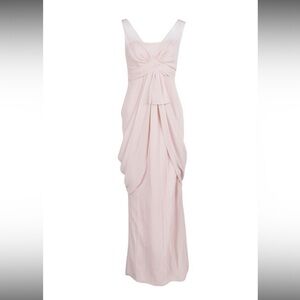 White by Vera Wang Pale Pink Crinkled
Chiffon Draped Maxi Dress 8 $890 formal